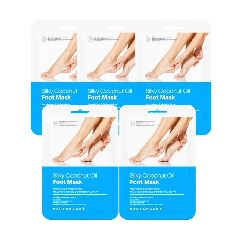 MADFORCOS Aceite de Coco Sedoso Mascarilla para Pies Paquete 2ea*5 Piezas - ENVÍO GRATUITO Foto 1 de 1