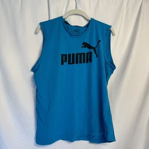 Men’s Puma Tank Turquoise Sz L - Picture 1 of 5