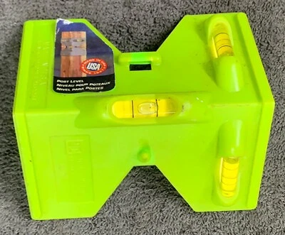 Level & Tool 175-B Orange Post & Pipe Level Lime Green - Image 1 of 4