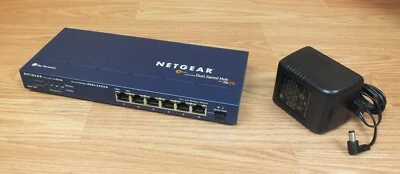 NetGear Dual Speed Hub (DS106) 6-Ports External 10/100 Desktop Ethernet Switch - Image 1 of 4