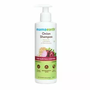 Shampoo caduta capelli cipolla Mamaearth per la crescita e il controllo della caduta dei capelli 250 ml - Foto 1 di 7