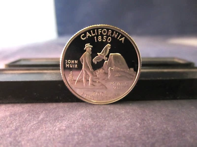 2005-S California SILVER Quarter  DEEP CAMEO MIRROR PROOF upper grading range - Image 1 of 3