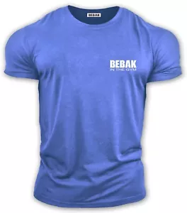 Men's short sleeved T-Shirt poly cotton blend breathable NEW Bebak In The Gym - Picture 1 of 10
