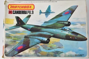 SAC PIÈCES SCELLÉES MATCHBOX PK-408 1:72 MAQUETTE KIT CANBERRA PR.9 - Photo 1/5