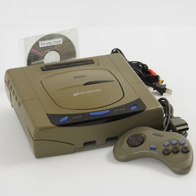 Sega Saturn GREY Console HST-3210 Tested System JAPAN Game -NTSC-J- B51040300 - Image 1 of 4