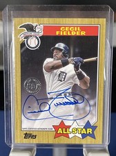 2022 Series 2 1987 Topps All Star Auto #87ASA-CFI Cecil Fielder Detroit Tigers