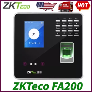 ZKTeco FA200 TCP/IP Face & Fingerprint Reader Time Attendance Access Control US - Picture 1 of 10
