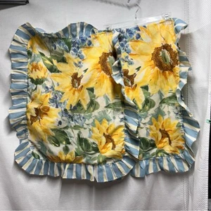 Almohada de girasol Source Unknown amarillo y verde - Imagen 1 de 6