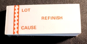 Cloth Refinish Labels -  90 Paper Stick -in Labels - Picture 1 of 3