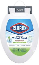 Clorox Antimicrobial Elongated Stay Fresh Scented Plastic Toilet Seat Slow Close