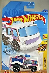 2020 Hot Wheels #18 Fast Foodie 3/5 CHILL MILL White w/Black OH5 Spoke Blue Rims - Picture 1 of 4