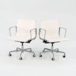 2022 Herman Miller Eames Aluminum Management Desk Chairs Bristol Leather 9x AVL - Picture 1 of 11