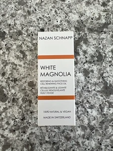 Nazan Schnapp White Magnolia Face Oil 1 oz 30ml Full Size - NIB - Picture 1 of 2