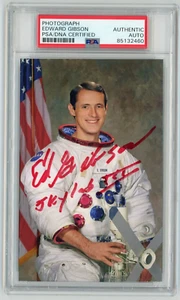 ED GIBSON Autographed NASA Photo - Astronaut Portrait - White Space Suit - PSA - Picture 1 of 2