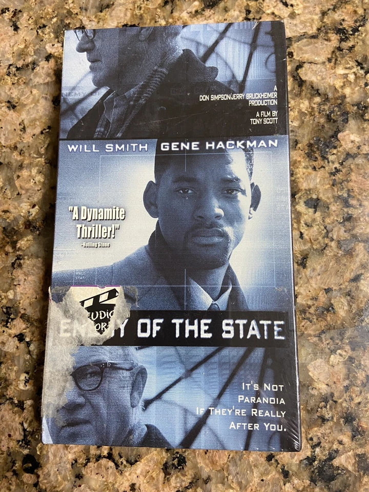 Nice Enemy Of The State Will Smith Gene Hackman Sealed Rental VHS Cassette Tape - Image 1 of 4