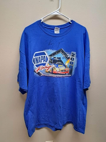 NHRA 2008 Ron Capps Autographed Napa Racing Men's T-Shirt XXL Cover