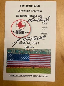 RED SOX KEITH FOULK AND REESE MCGUIRE SIGNED PROGRAM - Picture 1 of 1