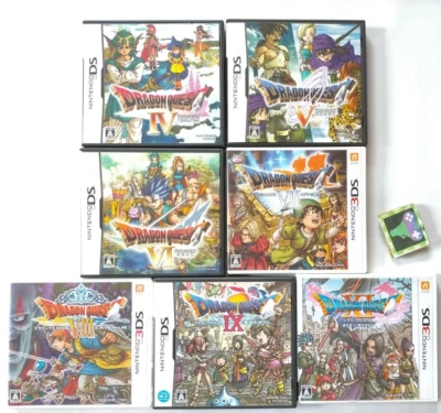 Lot 7 DS&3DS Dragon Quest 4 5 6 7 8 9 11 Set Nintendo Akira Toriyama Japan Game - Image 1 of 4