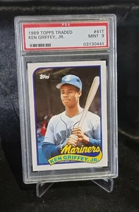 1989 Topps Traded #41T Ken Griffey Jr. Seattle Mariners HOF RC Rookie PSA 9 MINT - Picture 1 of 2