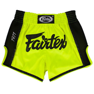 FAIRTEX Thai Boxing Trunks BS1706 Lime Green Slim Cut MMA Fight Muay Thai Shorts
