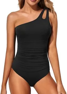 Women Tummy Control Bathing Suits Modest Full Coverage Keyhole Swimwear Size XL - Picture 1 of 5