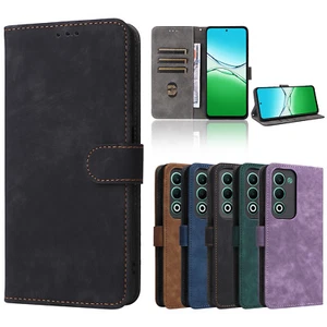 For OPPO A5 / A5M ,  Retro RFID Leather Wallet Card Phone Case Cover - Picture 1 of 20