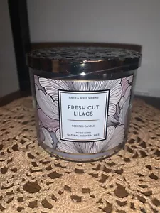 Bath And Body Works FRESH CUT LILACS 3 Wick Candle Large 14.5 oz NWT - Picture 1 of 5