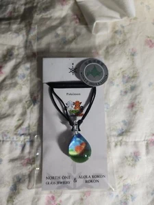 FACTORY SEALED Limited Hokkaido North One x Pokemon Center Vulpix Glass Necklace - Picture 1 of 2
