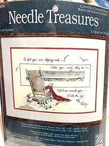 Counted Cross Stitch Kit Joy Of Living 14x10 #04638 USA New sealed - Picture 1 of 5