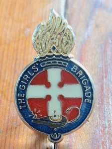 VINTAGE THE GIRLS BRIGADE ENAMEL PIN BADGE, it was set up in Dublin in 1893 - Picture 1 of 2