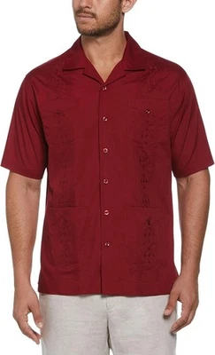 Cubavera-Havanera Men's Embroidered Poly/Cotton Guayabera Wedding Shirt #7064 - Image 1 of 4