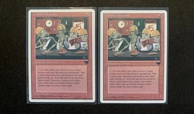 (2) Magic: The Gathering Goblin Artisans MTG 1995 Chronicles LP - Image 1 of 2