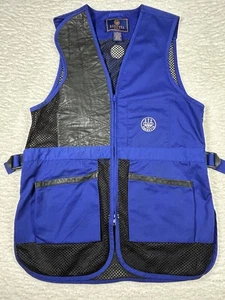Beretta Black & Blue Mesh Men’s Trap/Skeet Shooting Vest Size Medium - Picture 1 of 18