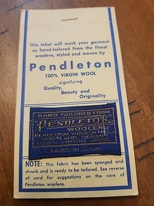 VINTAGE Pendleton Wool Fabric Cloth Tag LABEL 3ea. - Picture 1 of 3