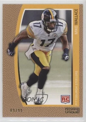 2009 Topps Unique Bronze Select /99 Mike Wallace #174 Rookie RC - Image 1 of 2