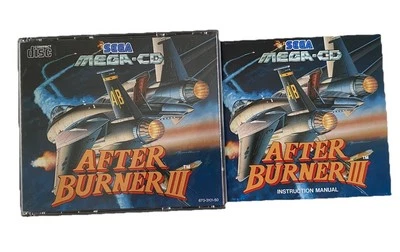 AFTERBURNER 3 SEGA MEGA CD **Front Cover & Manual Only** Afterburner III Sega CD - Image 1 of 4