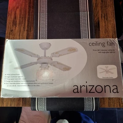 New  Ceiling Fan And Light, Boxed - Image 1 of 4
