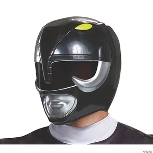 Adults Mighty Morphin Power Rangers Black Ranger Mask - Picture 1 of 4