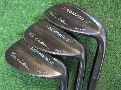 ADAMSGOLF, TOM WATSON WEDGES, 52, 56 + 60 DEGREE, WEDGE FLEX STEEL SHAFTS - Image 1 of 4