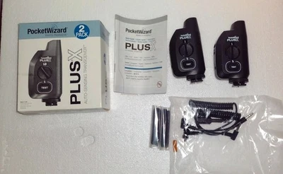 Paquete de 2 transceptores de detección automática PocketWizard Plus X nuevos en caja abierta Foto 1 de 4