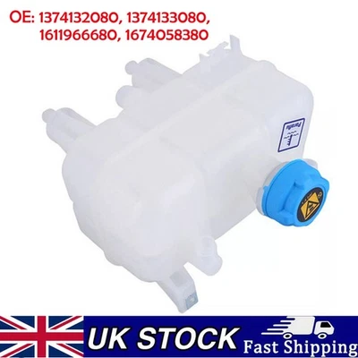 For Fiat Ducato Boxer Relay 2014- Coolant Radiator Expansion Tank 1674058380 - Image 1 of 4