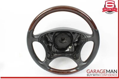 00-06 Mercedes W215 CL55 S600 S500 Driver Steering Wheel Wood OEM - Image 1 of 4
