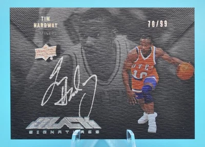 2012-13 Exquisite Collection Tim Hardaway Black Signaures Auto /99 SSP Rare! - Image 1 of 2