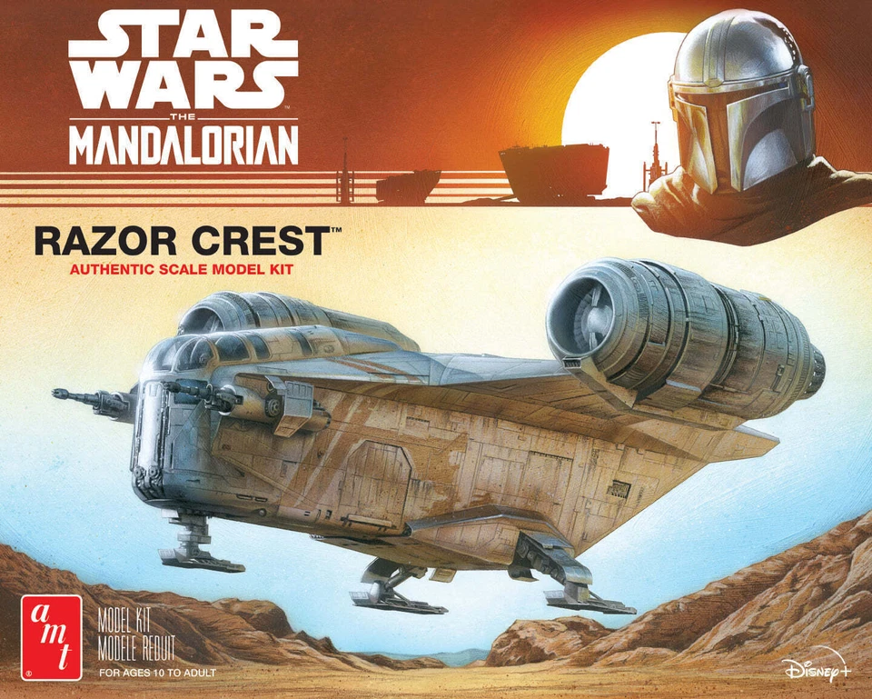 AMT Razor Crest 1:72 Star Wars: Mandalorian Model Kit - Gray (AMT1273)