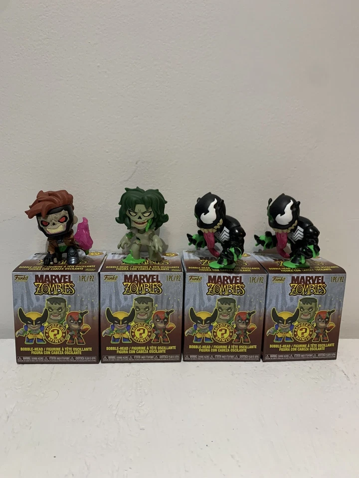 Funko Mystery Mini Marvel Zombies lot of 4 ( 2 Venom, 1 She-hulk, 1 Gambit ) - Image 1 of 4