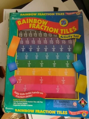 Learning Resources Rainbow Fraction Plastic Tiles Activity Set - Image 1 of 2