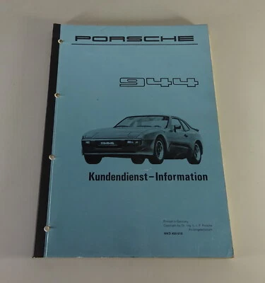 Manual De Taller Porsche 944 Servicio Al Cliente - Información De Estado 07/1981 - Imagen 1 de 4