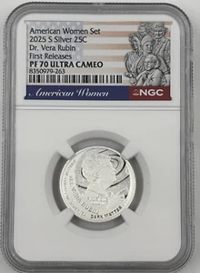 2025 S Silver DR VERA RUBIN AWQ NGC PF 70 Ultra Cameo FIRST RELEASES ⭐🎁💝 - Picture 1 of 2
