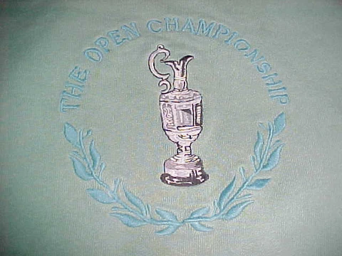 The Open Championship St. Andrews Link 1995 Green Golf Adult Sewn Sweatshirt S Cover