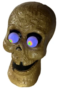 Decorazione Teschio Halloween Vintage Forma Soffio Bagliore Occhi Google Luce Nera Festa - Foto 1 di 16